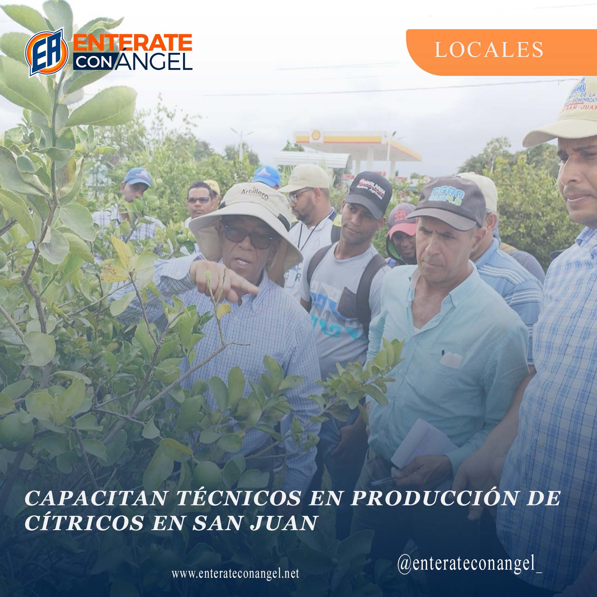 Capacitan técnicos en producción de cítricos en San Juan