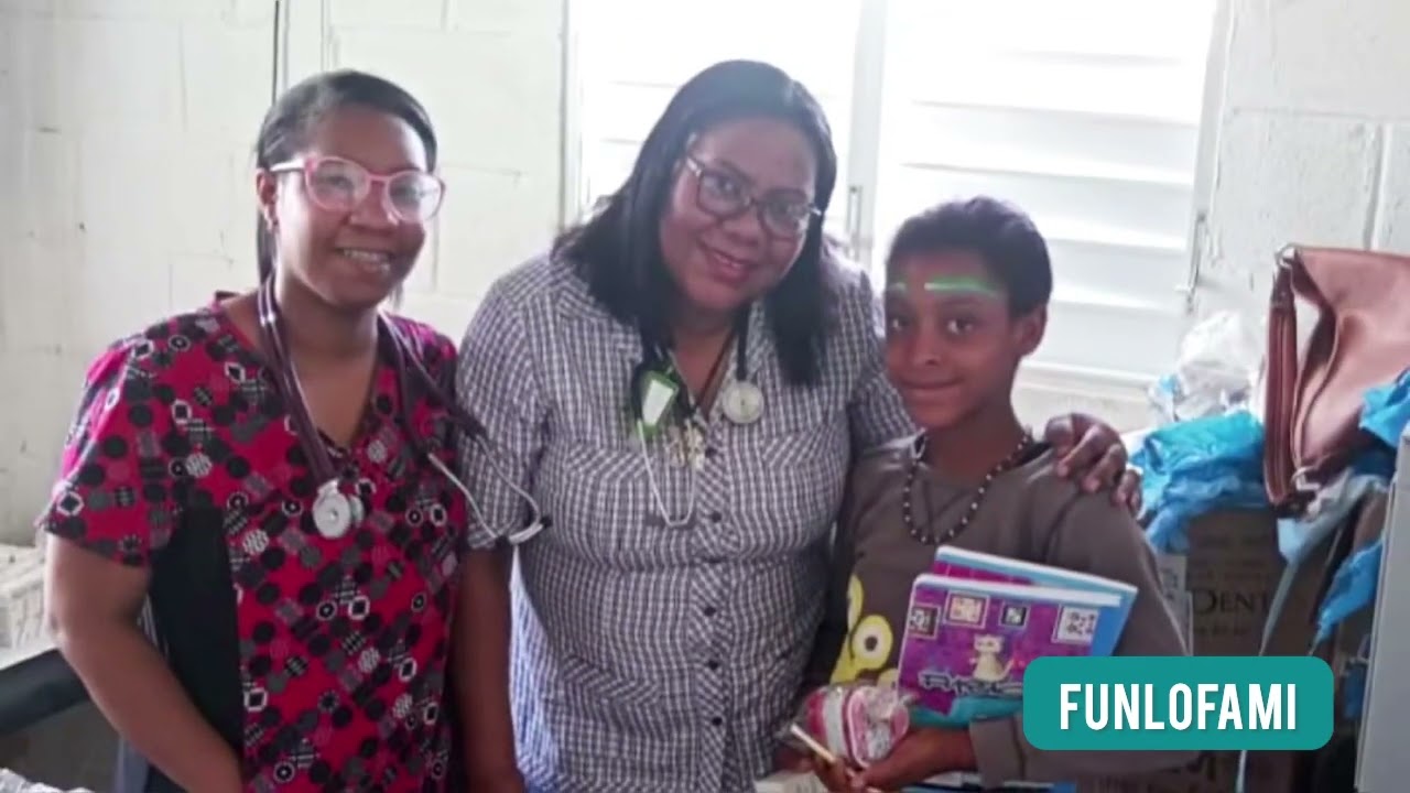 Fundación (FUNLOFAMI) realiza operativo medico y entrega de útiles escolares en San Juan